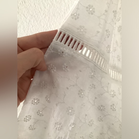 Elegant talisman White Embroidered Maxi Dress. - Picture 7 of 16